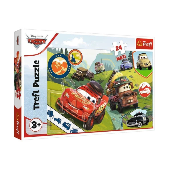 PUZZLE-14352 Maxi Disney Cars 3 24 Parça Çocuk Puzzle