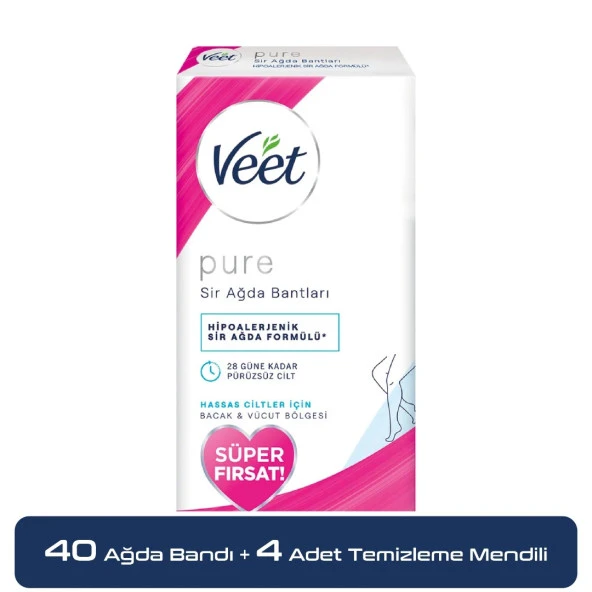 Veet Pure Ağda Bandı 40'lı