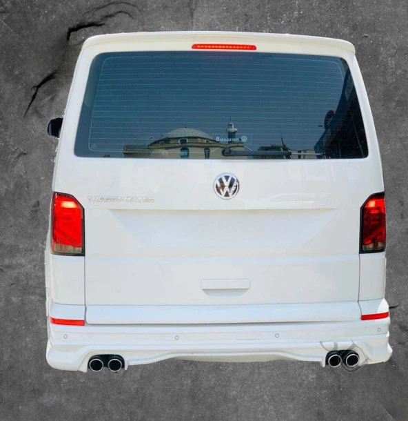 Volkswagen T7 Abt için Arka Tampon Eki Difüzör Boyalı