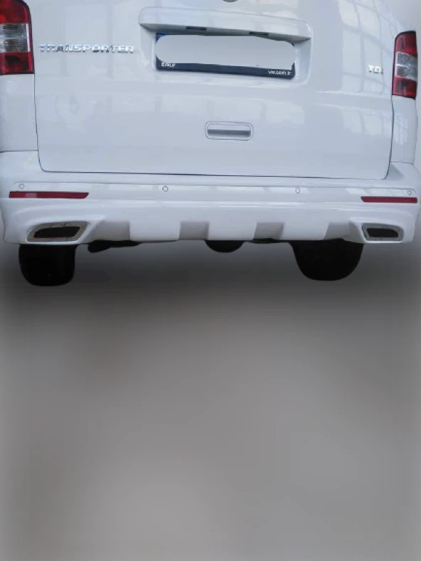 Volkswagen T7 Difüzörlü için Arka Karlık Tampon Eki Boyalı - Resim 2