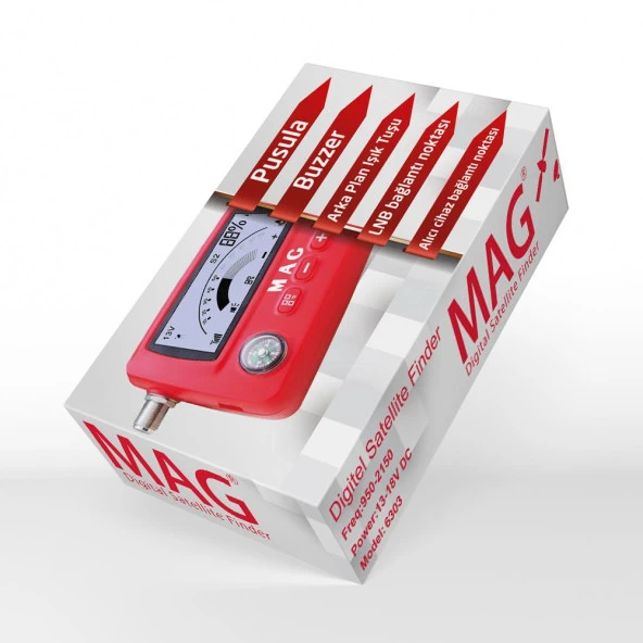 MAG MG-6303 LCD EKRANLI DİJİTAL UYDU BULUCU - Resim 2