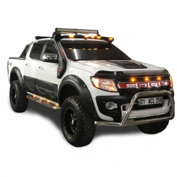 Mitsubishi L200 Ön için Koruma Krom FaceOff Chrome 2007-2014 Pst14 - 3