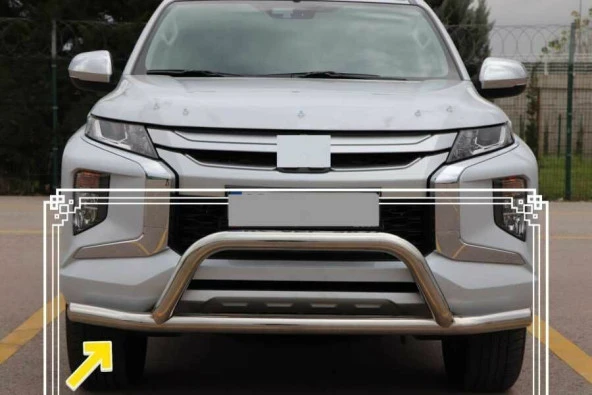 Amarok Ön Koruma için Krom Offroad Chrome 2017+ Pst14 - 2