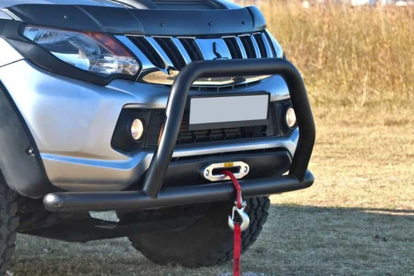 Mitsubishi L200 Ön için Tampon Koruma Demiri Siyah 2007-2021 Pst15