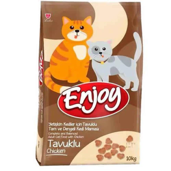 Enjoy Yetişkin Kediler İçin Tavuklu Tam ve Dengeli Kedi Maması 10 kg