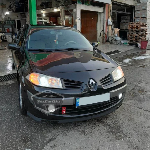 Renault Megane 2 2003-2008 Uyumlu Üniversal Laguna Lip Esnek Ön Lip 2 Parça Tampon Altı Dil Karlık Ön Ek - 2