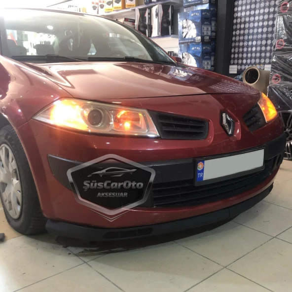 Renault Megane 2 2003-2008 Uyumlu Üniversal Laguna Lip Esnek Ön Lip 2 Parça Tampon Altı Dil Karlık Ön Ek - 3