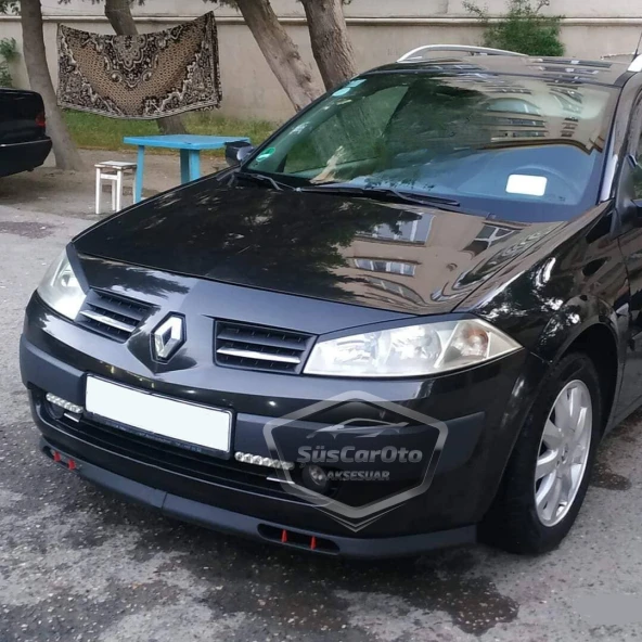 Renault Megane 2 2003-2008 Uyumlu Üniversal Laguna Lip Esnek Ön Lip 2 Parça Tampon Altı Dil Karlık Ön Ek - 6