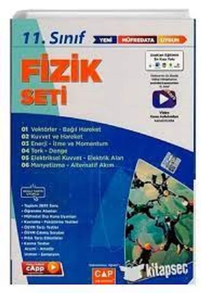 11. Sınıf Anadolu Lisesi Fizik Seti Çap Yayınları