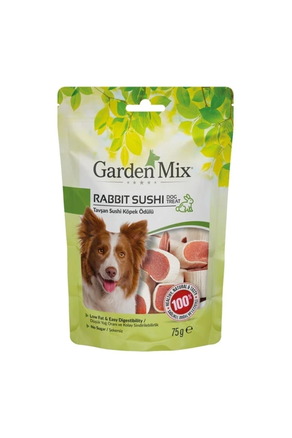 Gardenmix Garden Mix Tavşan Sushi Köpek Ödülü Maması 75 Gr