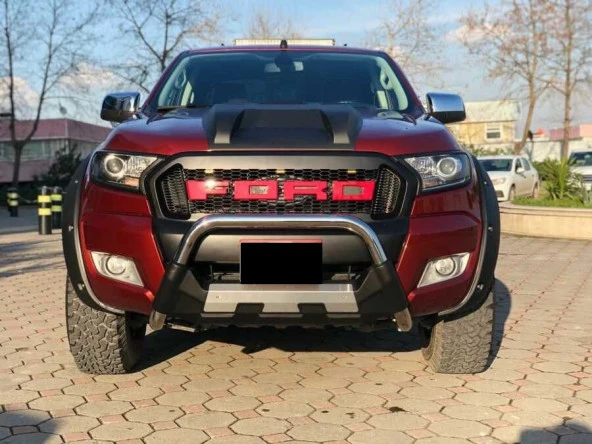 Ford Ranger Ön için Tampon Koruma Demiri 2006+ / 2023+ Poliüretan Pwt15