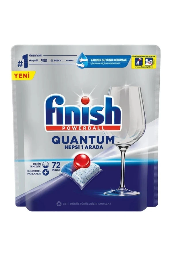 Finish Quantum Bulaşık Makinesi Tableti 72'li