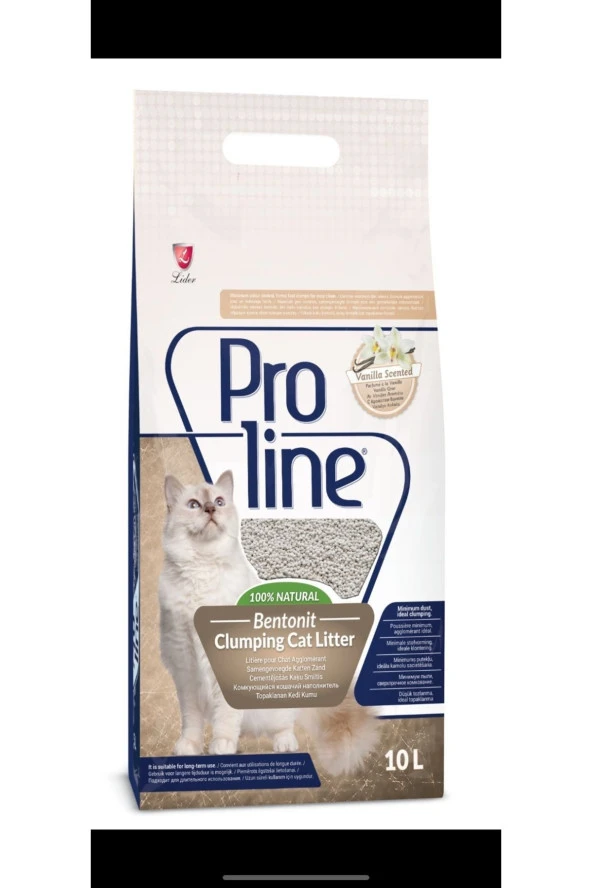 Pro Line Proline Aloe Vanilya Kokulu Ince Tane Topaklanan Kedi Kumu 10 Lt