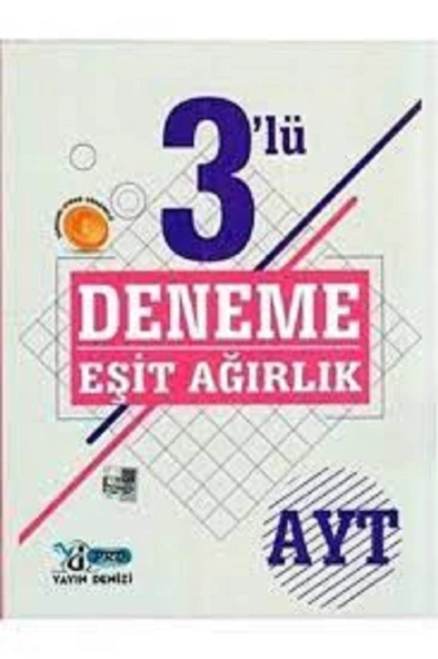 AYT Eşit Ağırlık 3 lü Deneme Video Çözümlü Yayın Denizi Pro Yayınları