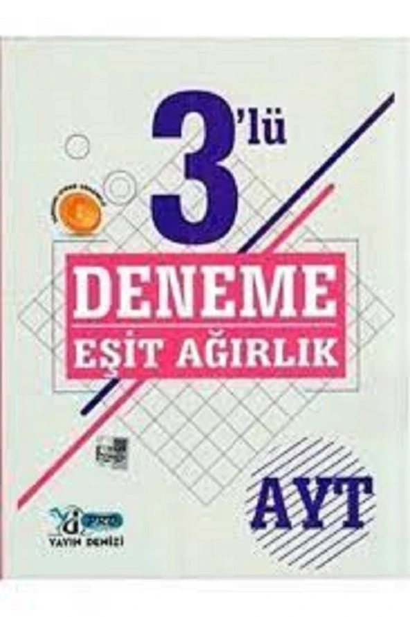 AYT Eşit Ağırlık 3 lü Deneme Video Çözümlü Yayın Denizi Pro Yayınları