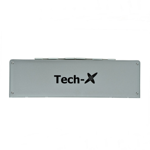 Tech-X Win/iOS/Android Uyumlu Katlanabilir Bluetooth Klavye Telefon Tutucu Kılıf Hediyeli - 10