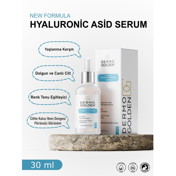 Hyaluronic Asit Serum Yaşlanma Karşıtı Onarıcı ve Besleyici Bakım Serumu 30ml