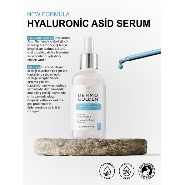 Hyaluronic Asit Serum Yaşlanma Karşıtı Onarıcı ve Besleyici Bakım Serumu 30ml - 2