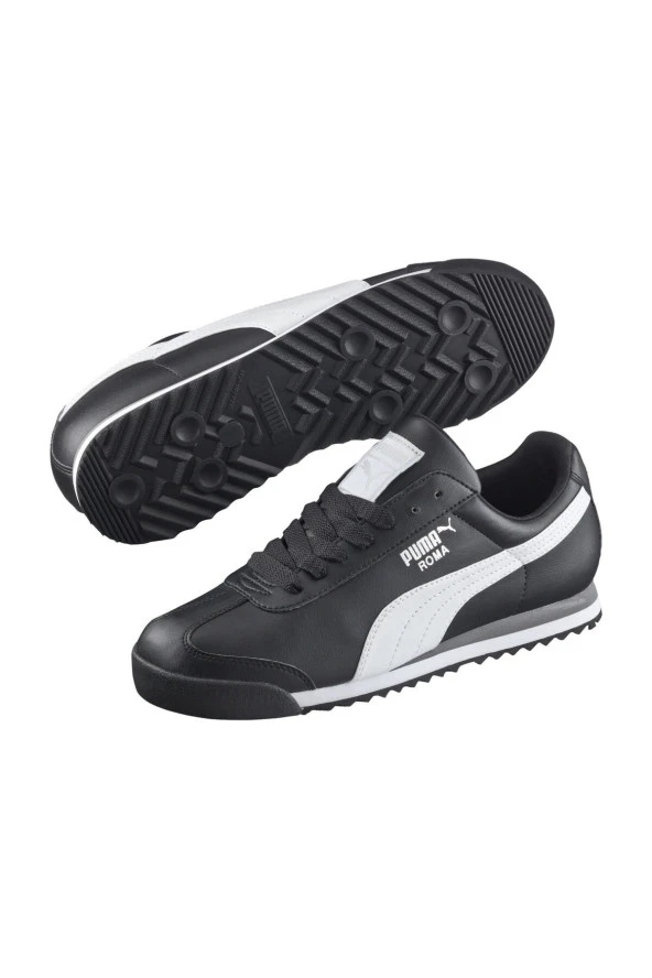 Puma Roma Basic Unisex Sneaker Ayakkabı Siyah Beyaz 100264422
