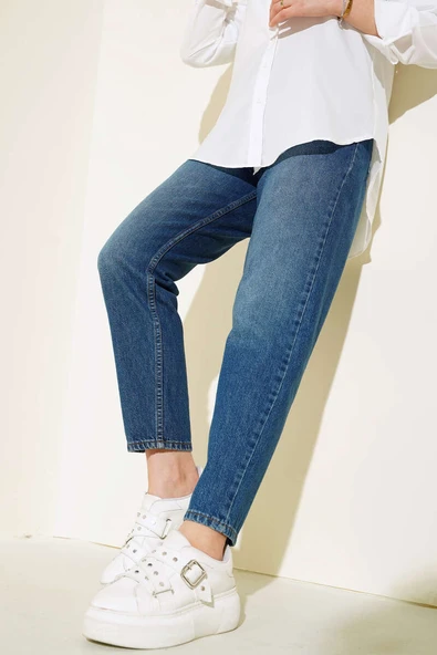 Dar Paça Pantolon Mavi ürün görseli 1