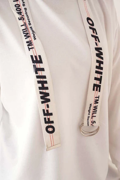 İki İplik Düz Tunik Beyaz - Resim 4