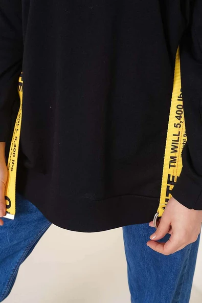 İki İplik Düz Tunik Siyah - Resim 4