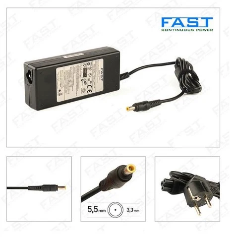 Samsung Notebook Adaptör, 19v 4.74a 5.5x3.3 Uç, 90w ürün görseli