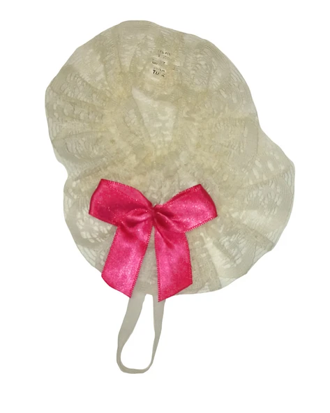 ASM1287Y Kadın Ekru Dantel Ayak Bilekliği Gelinlik Aksesuarı - 2