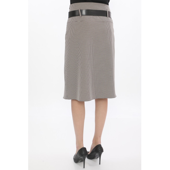 SORALLİNE KADIN OFİS ETEK 722 DESENLİ MÜRDÜM - 3