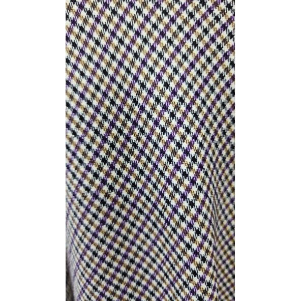 SORALLİNE KADIN OFİS ETEK 722 DESENLİ MÜRDÜM - 4