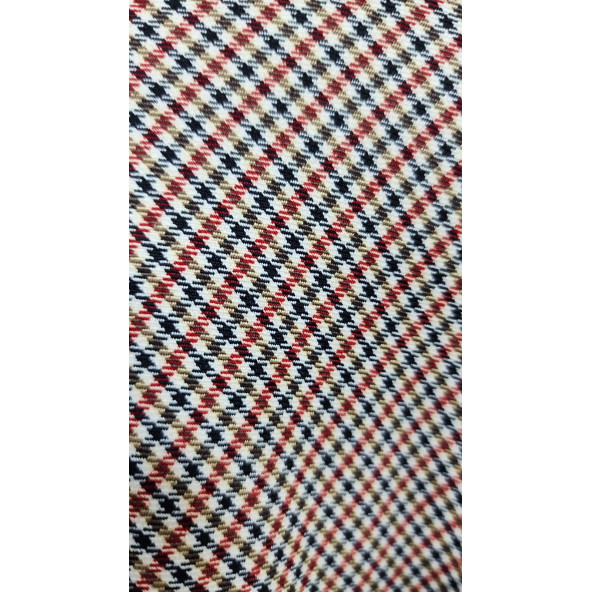 SORALLİNE KADIN OFİS ETEK 722 DESENLİ KIRMIZI - 4