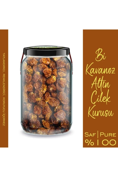 Altın Çilek Kurusu Bi Kavanoz 660 cc. Cam Kavanozda Katkısız Altın Çilek Pure Dried Goldenberry - 3
