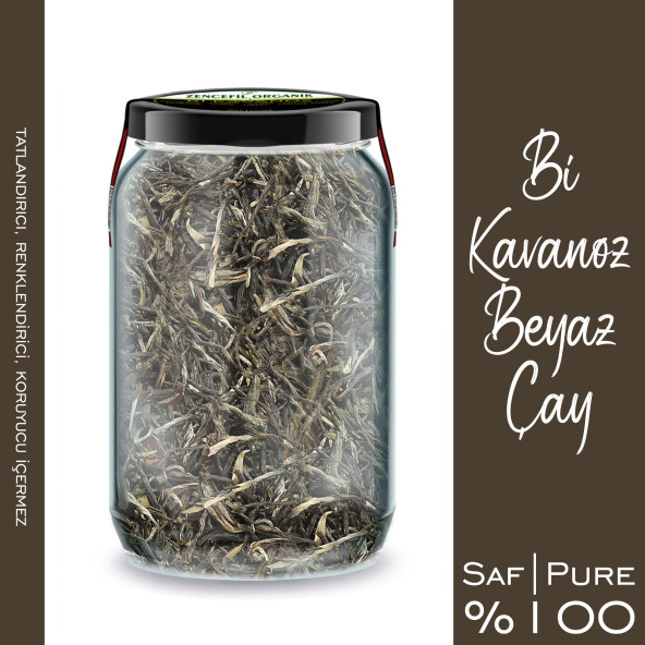 Beyaz Çay Bi Kavanoz 660 cc. Cam Kavanozda Katkısız Beyazçay Pure White Tea - 3