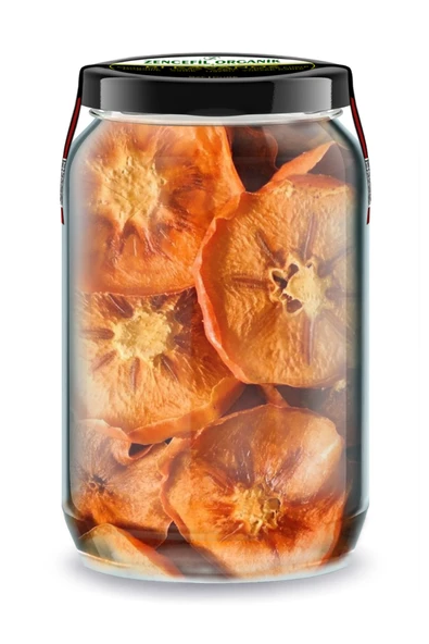 Cennet Hurması Kurusu Bi Kavanoz 660 cc. Cam Kavanozda Katkısız Trabzon Hurması Kurusu Hurma Cipsi ürün görseli