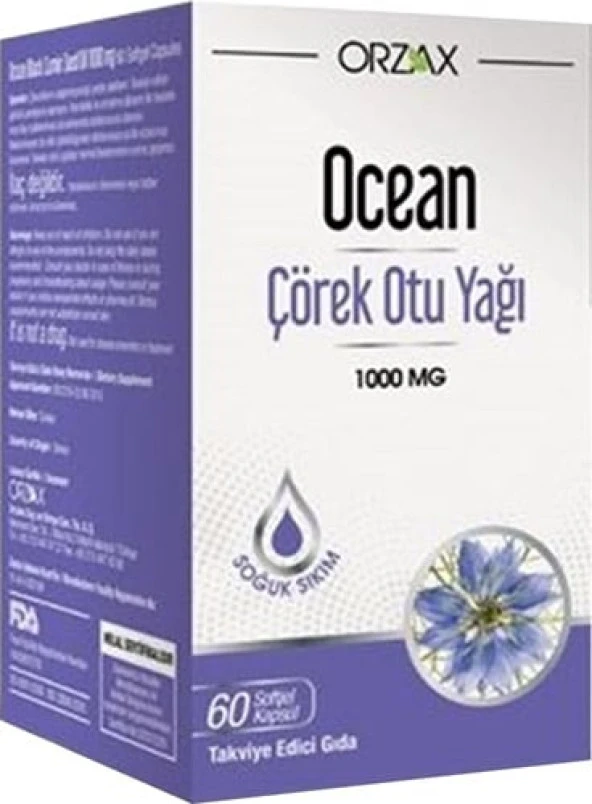 Ocean Çörek Otu Yağı 1000 mg 60 Kapsül ürün görseli 1