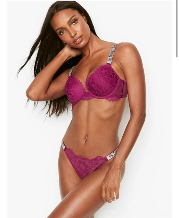 Victorias Secret Very Sexy Dantelli Shine Strap Dolgulu Sütyen