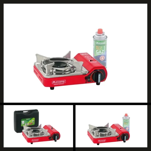 Uyguna-Yakala Ck-506 Kırmızı Tekli Çatalı Mini Portatif Ocak Orcamp-YKT.170