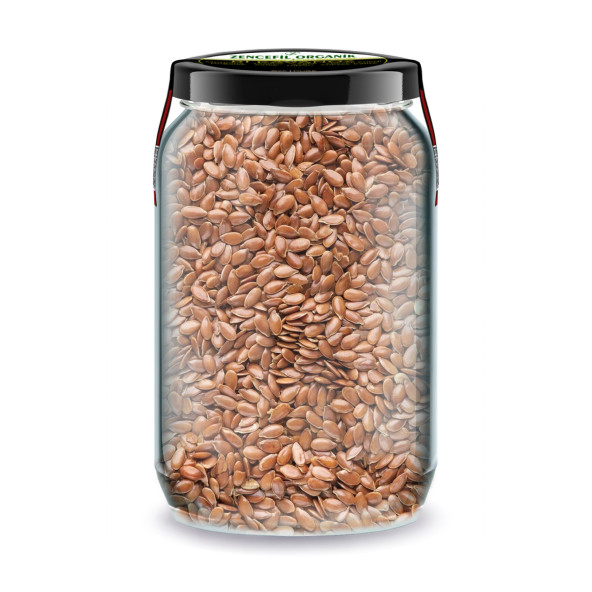 Keten Tohumu Bi Kavanoz 660 cc. Cam Kavanozda Saf Katkısız Taze Öğütülmemiş Keten Tohumu Flaxseed