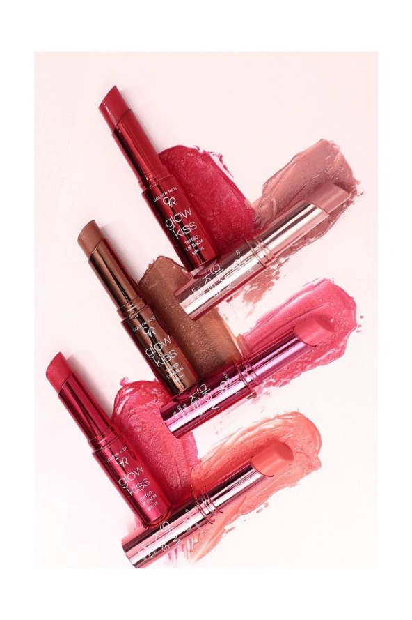 Golden Rose Glow Kiss Tinted Lip Balm No: 02 Strawberry - Renkli Dudak Nemlendirici - 6