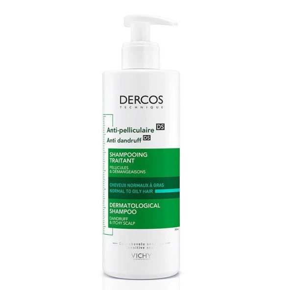 Vichy Dercos Anti-Dandruff Normal ve Yağlı Saçlar için Kepeğe Karşı Şampuan 390 ml