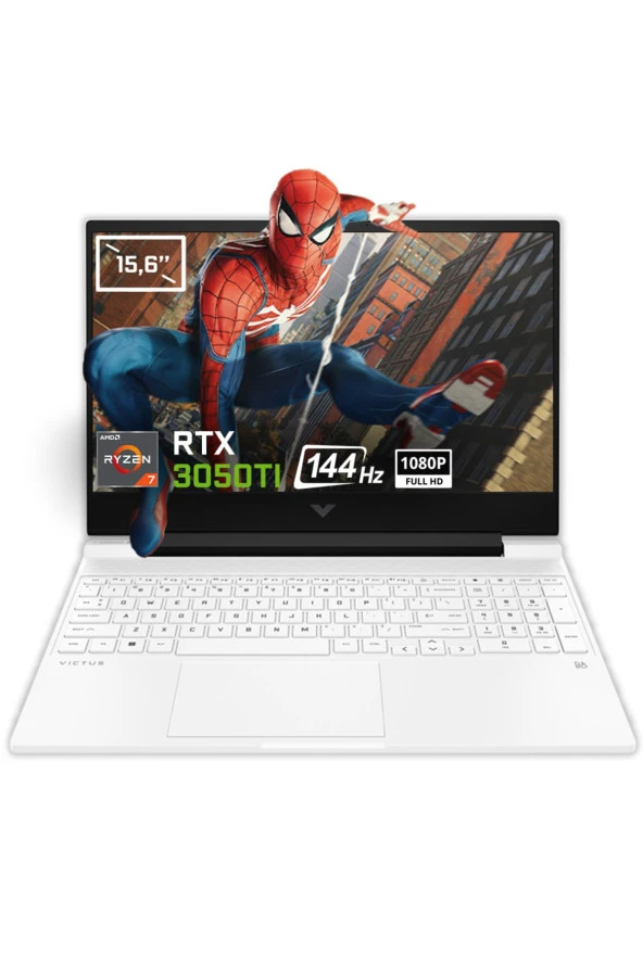 HP Vıctus 71t71ea 15-fb0004nt Ryzen 7 5800h 16gb 512gb Ssd Rtx3050ti 15.6 144hz Fhd Gaming Notebook