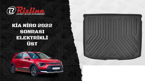 Rizline Kia Niro için Elektrikli 2022 Sonrası Üst 3D Bagaj Havuzu - 2