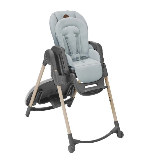 Maxi-Cosi Minla 6'sı Bir Arada  Ahşap Görünümlü Mama Sandalyesi Beyond Grey Eco - 3
