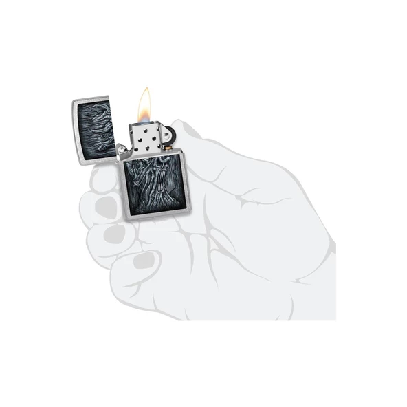 Zippo Çakmak 48681 Evil Tree Design - 4