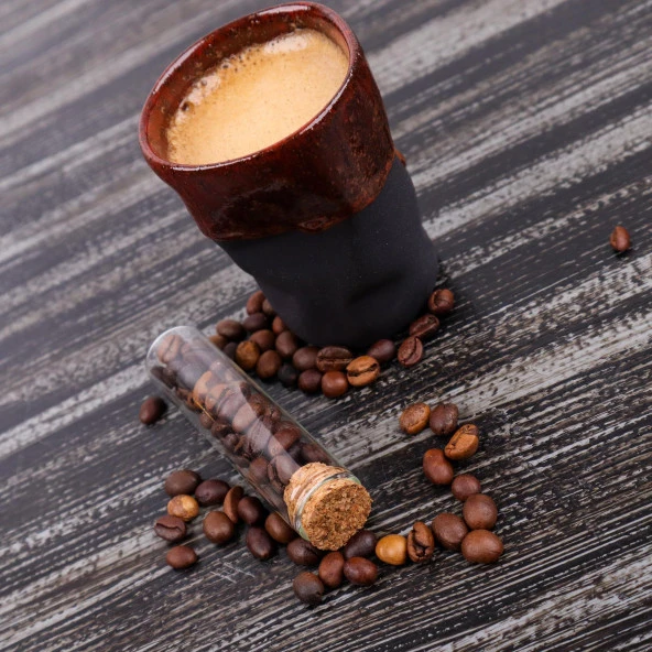 Perlotus 90 Ml Seramik Kulpsuz El Yapımı Yamuk Espresso Fincanı -1 Adet - 2