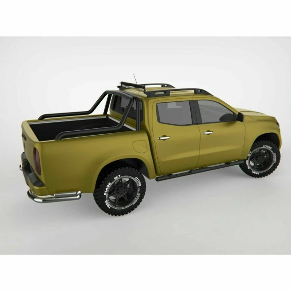 Fiat Fullback Rollbar için - Canyon Siyah Roll Bar (Aqm - Prb28) - 2