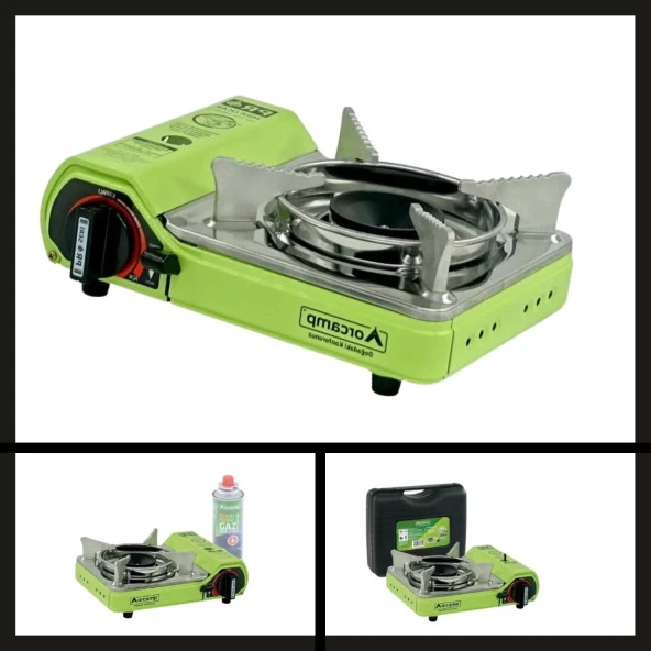 Uyguna-Yakala Ck-506 Yeşil Tekli Çantalı Mini Portatif Ocak Orcamp-YKT.171 ürün görseli