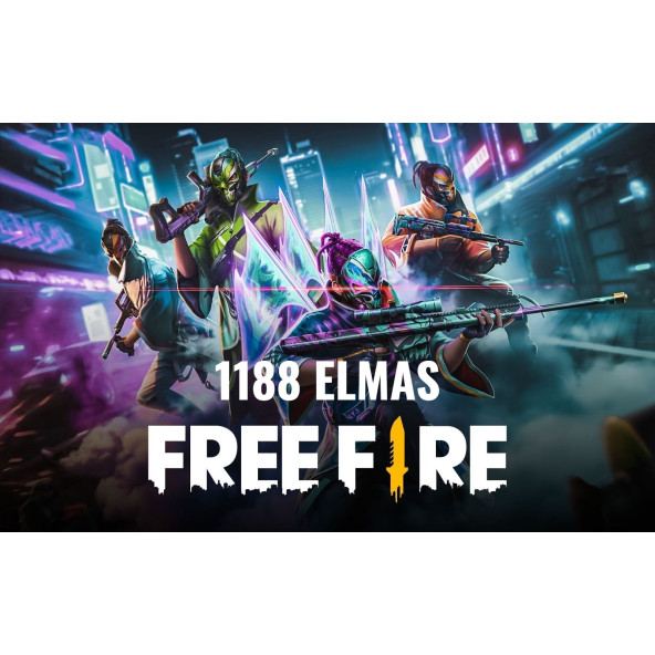 Free Fire  1080 + 108 Elmas