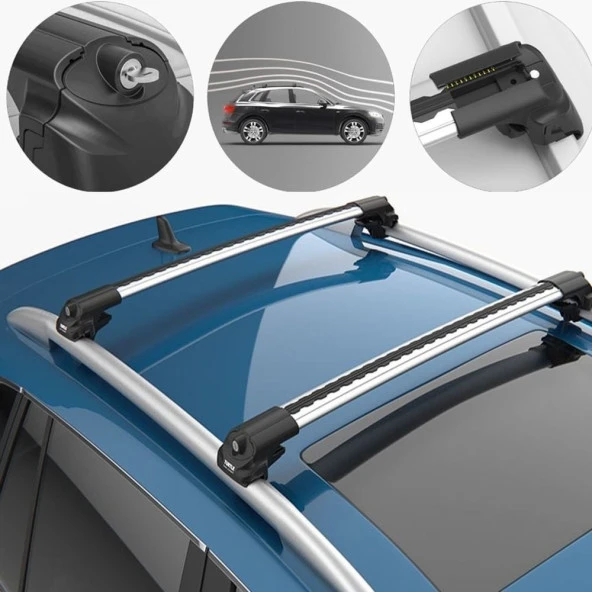 Volkswagen Passat Alltrack için (B7) 42339 Air 1 Ara Atkı Gri - 2