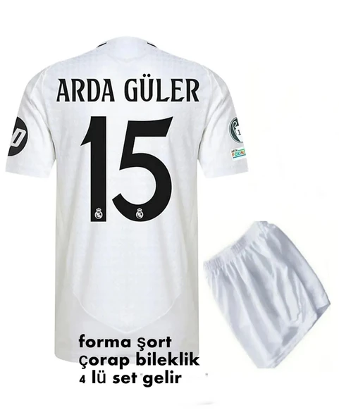 Arda Güler  Real Madrid Forma Takımı Çorap+ Bileklik 4 Parça